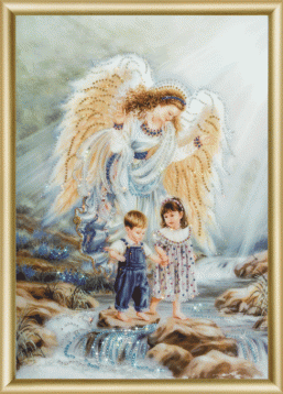 Ангел и дети Чаривна Мить КС-038, цена 3 306 руб. - интернет-магазин Мадам Брошкина
